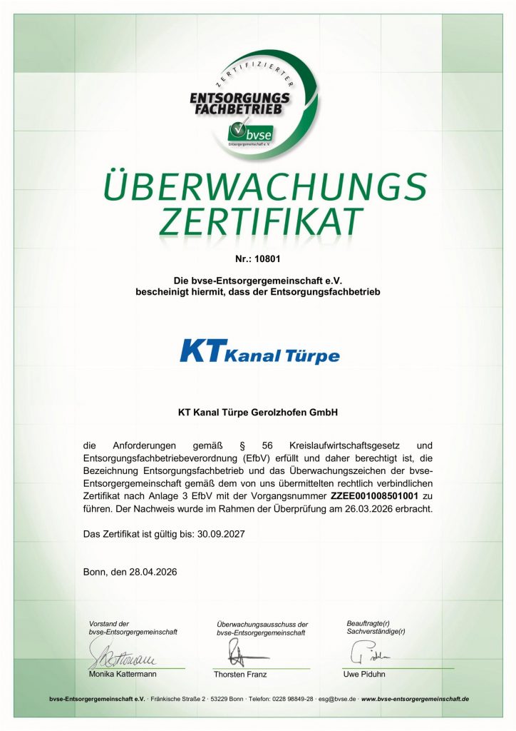 Überwachungszertifikat